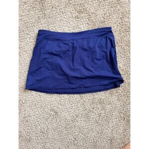 Lands End Swim Skort Blue 14 EUC